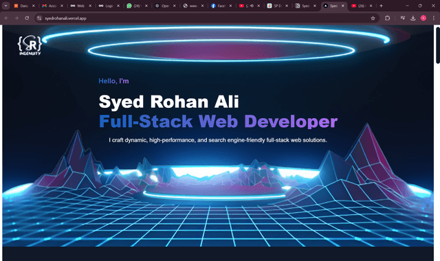 Syed Rohan Ali(Portfolio)